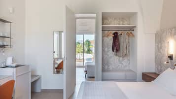 Habitación superior, patio, vistas al jardín | Caja fuerte, escritorio, espacio para trabajar con un portátil