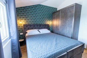 1 makuuhuone, silitysrauta/-lauta, vauvan matkasänky, ilmainen Wi-Fi