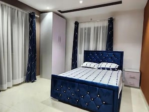 Family Apartment, Balcony, City View | In-room safe, desk, laptop workspace, blackout drapes - Morville Apartments  (Abeokuta)