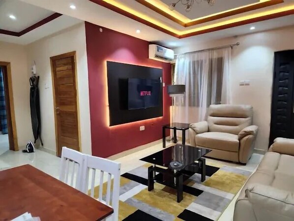 Family Apartment, Balcony, City View | Living area - Morville Apartments (Abeokuta)