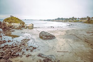 Na praia