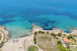 Aerial view - To Pournari Beachside Garden House (Pyrgos)