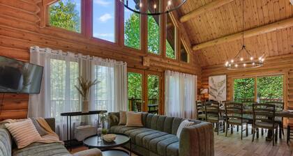 Log Cabin, Hot tub, near Tremblant