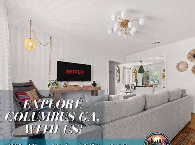 4BR•Pool•Sleeps 8•Grill•Backyard•Near Fort Moore