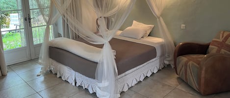 Double or Twin Room, Patio, Pool View | Premium bedding, individually decorated, individually furnished