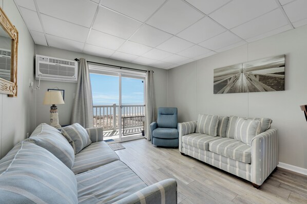 TV, DVD player - Oceanfront condos with rare 2 night minimum rentals and linens included! (Ocean City)