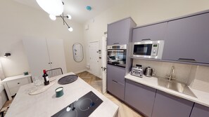 Microwave, oven, stovetop, dishwasher