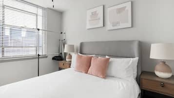 Individually decorated, individually furnished, iron/ironing board