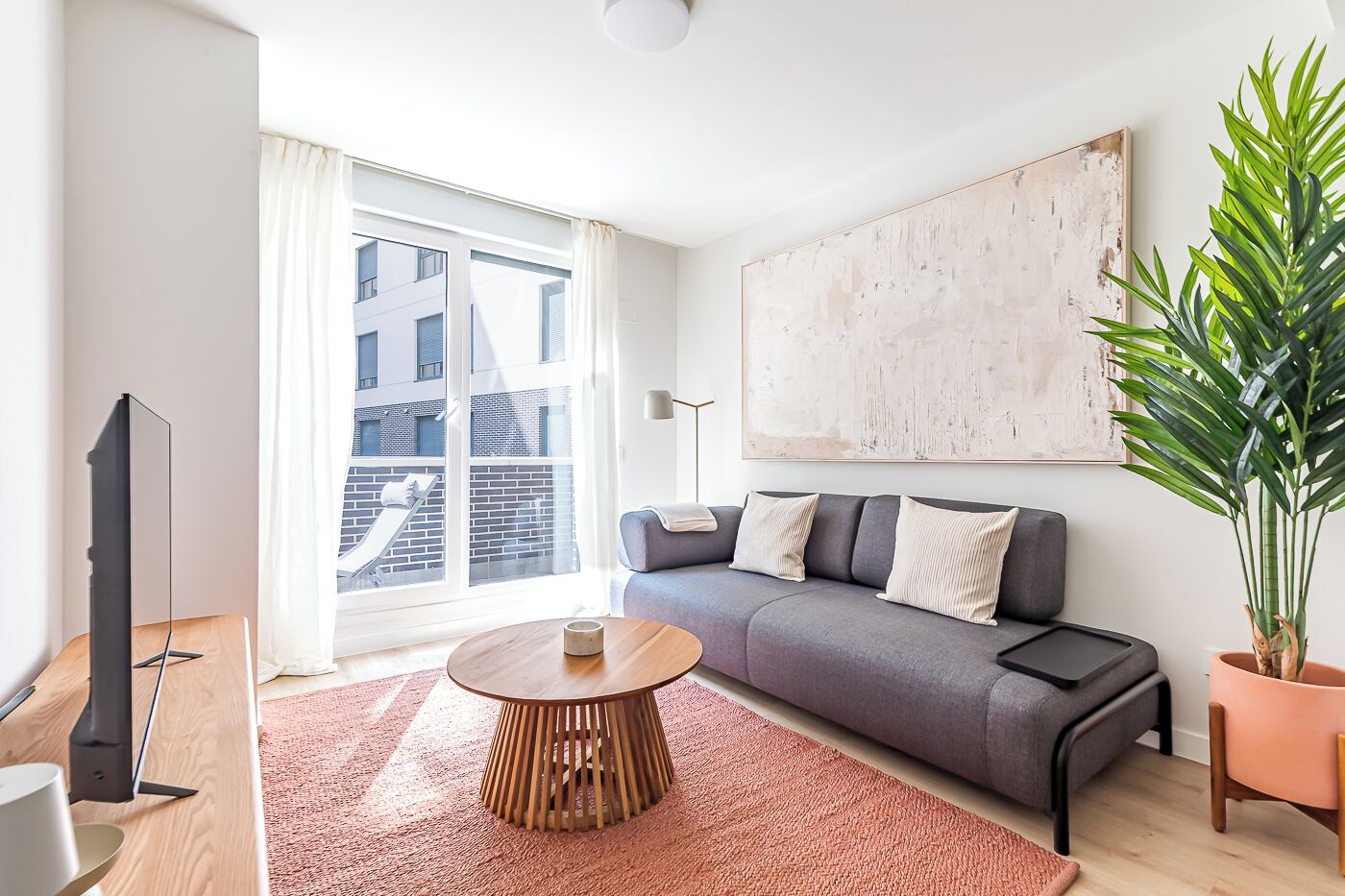 Appartement, 1 tweepersoonsbed met slaapbank, terras | Woonruimte