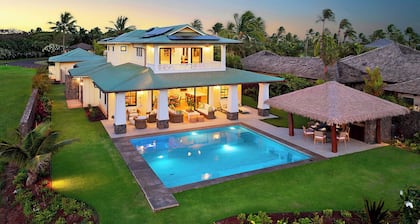 5BR I Hale Maia at Kukui ula - Elegant Pool Retreat with Golf Views in Poipu