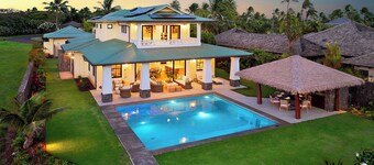 5BR I Hale Maia at Kukui ula - Elegant Pool Retreat with Golf Views in Poipu