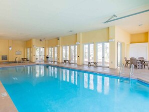 Indoor pool, a heated pool