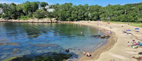 Beach nearby, sun-loungers