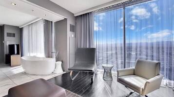 TV, fireplace, offices