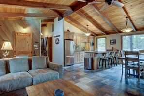 TV, fireplace, video games, books