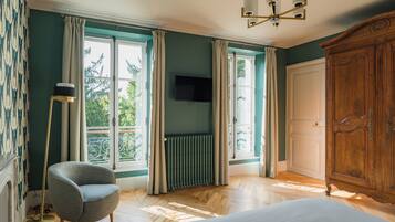 Tweepersoonskamer, uitzicht op tuin | Gratis wifi