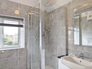 Shower, hair dryer