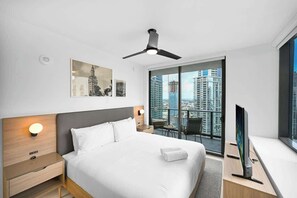 2 bedrooms, iron/ironing board, travel crib, WiFi