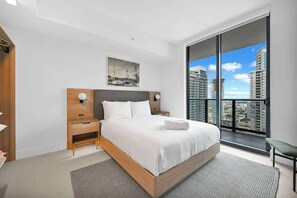 2 bedrooms, iron/ironing board, travel crib, WiFi