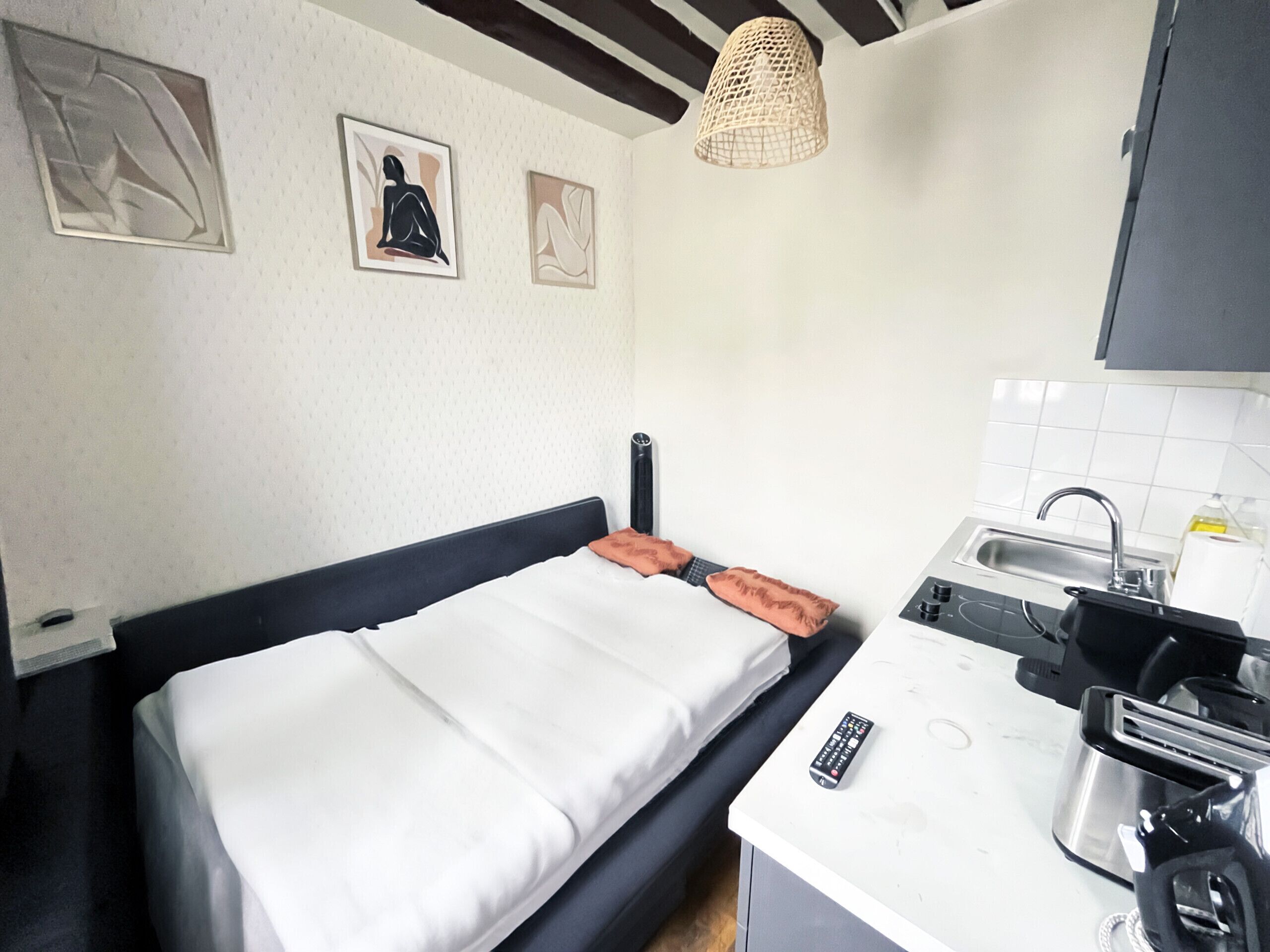 Réfrigérateur, micro-ondes, four, cafetière/bouilloire