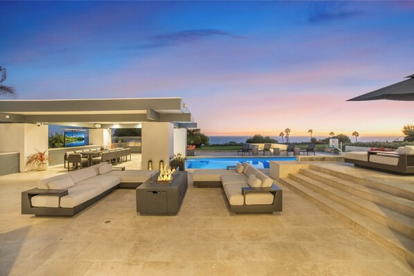 A heated pool