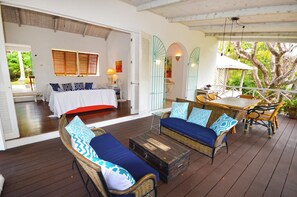 Outdoor dining - Mahogany Grove Villa in nature with private pool (St. James, Barbados,)