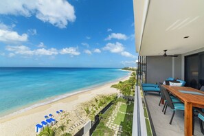 Apartment, 2 Schlafzimmer, Terrasse, Meerblick | Balkon