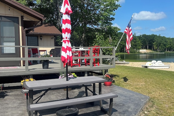 Side View- porch and yard