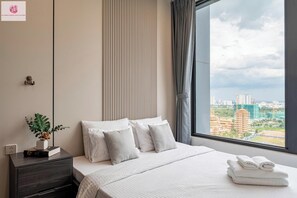 Appartement Luxe, 2 chambres, vue ville