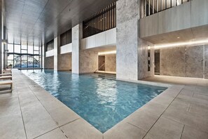 Indoor pool, a heated pool