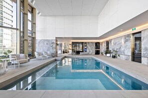 Indoor pool, a heated pool