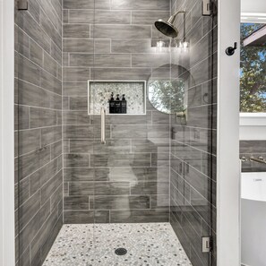 Een douche, een haardroger