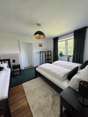 4 bedrooms, iron/ironing board, free WiFi, bed sheets