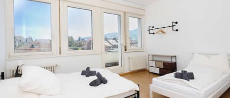 2 bedrooms, desk, iron/ironing board, WiFi