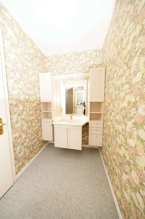 シャワー、ヘアドライヤー、タオル