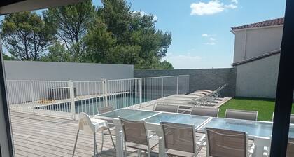 Modern house with pool