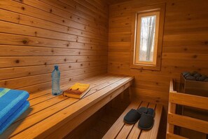 Sauna - Stagecoach Inn Log Cabin 10 Acres Wooded Setting (Beulah)