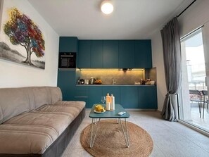 Room, 1 Bedroom, Terrace | Living room - Room-maria One-bedroom With Garden, Jacu (Nea Propontida)