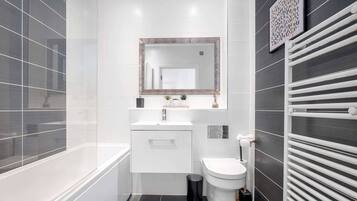 Hair dryer, towels