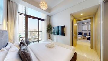 2 slaapkamers, een strijkplank/strijkijzer, gratis wifi, beddengoed