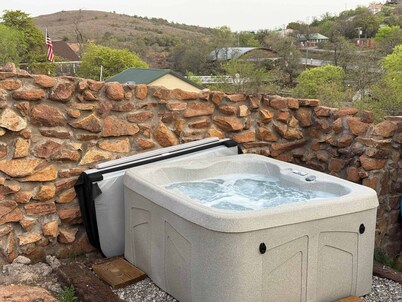 Book A Medicine Park Riverside Cabin w/ hot tub