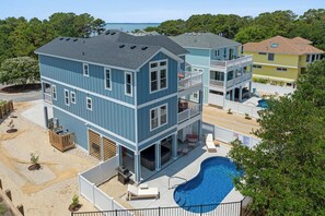 Exterior - The Blue Pearl: New Build, Private Pool, Rec Room, Hot Tub (Corolla)