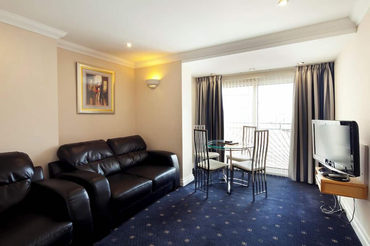 07 Hesketh Suite 4-Star, 1 Bedroom, Courtyard View, Beachfront (plus 1 free baby) | Living area | 50-inch Smart TV with digital channels, Netflix, streaming services