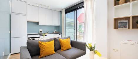 Chambre Supérieure Double ou avec lits jumeaux, non-fumeur, salle de bains privée | Coin séjour