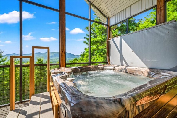 Bubbelpool inomhus