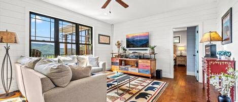 Télévision, cheminée