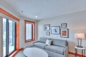 Smart-TV, Kamin, DVD-Player, Bücher