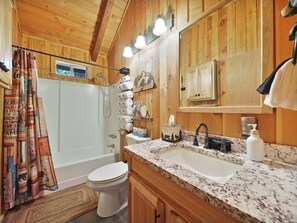 Hair dryer, towels