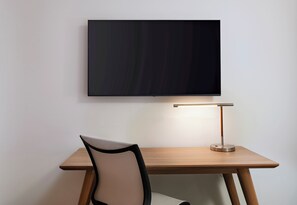 In-room safe, desk, laptop workspace, iron/ironing board