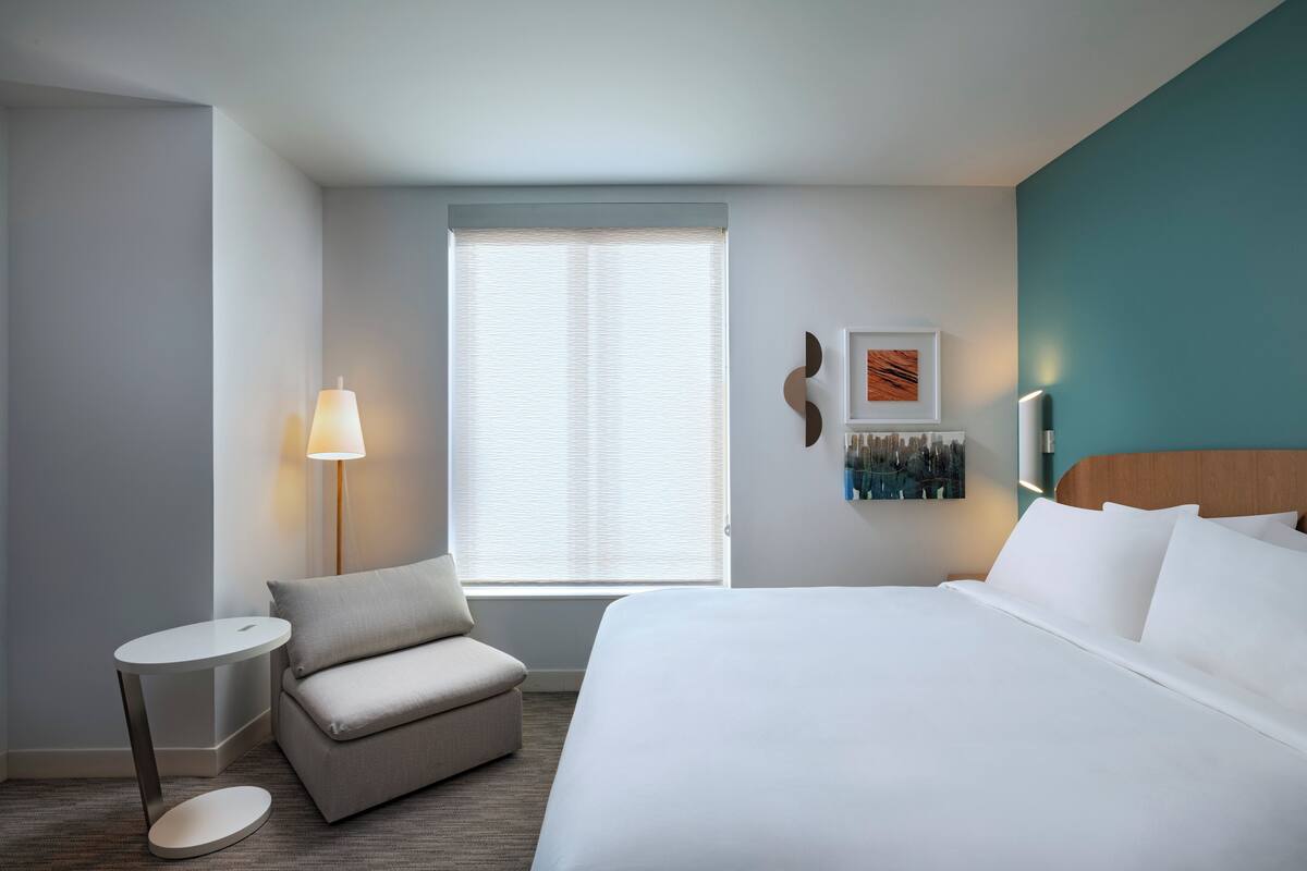 In-room safe, desk, laptop workspace, iron/ironing board